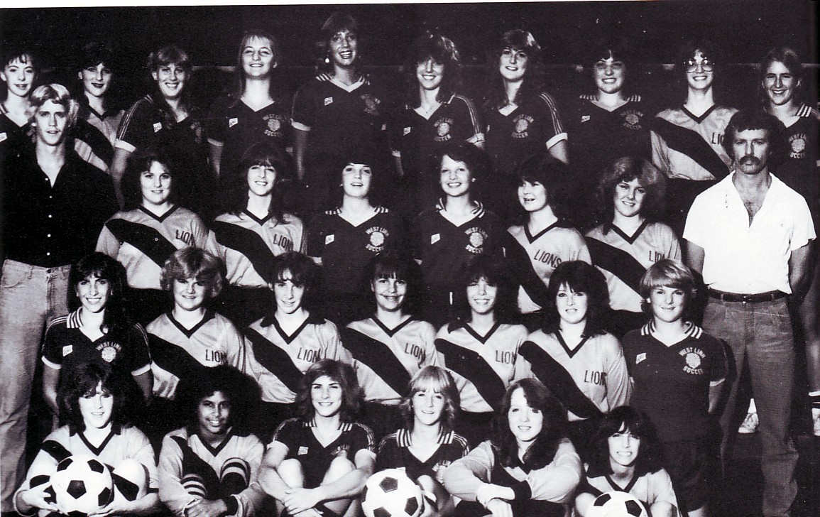 1983 JV girls' soccor team 